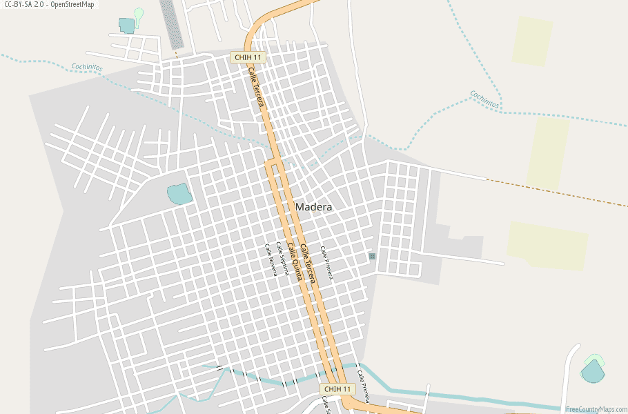 Madera Mexico Map