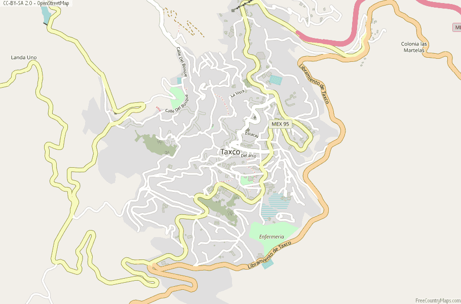 Taxco Mexico Map