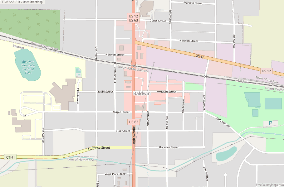 Baldwin Map United States Latitude & Longitude: Free Maps