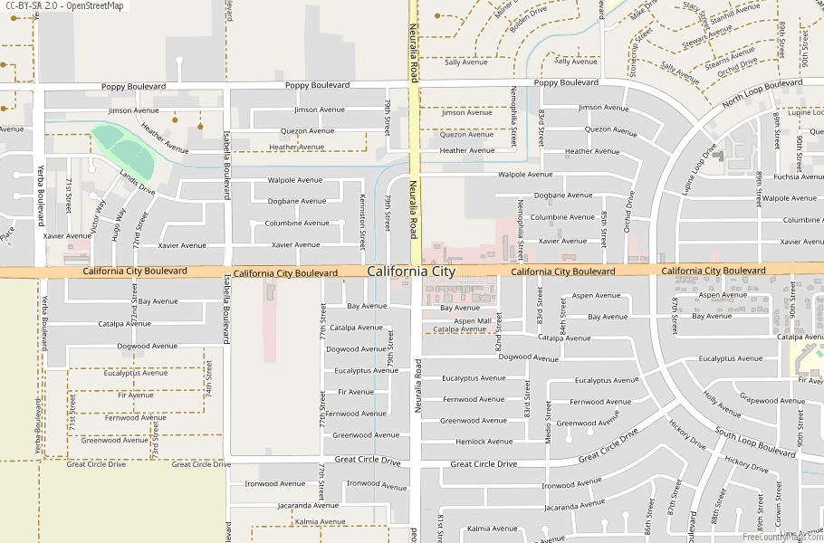 California City Map United States Latitude & Longitude: Free Maps