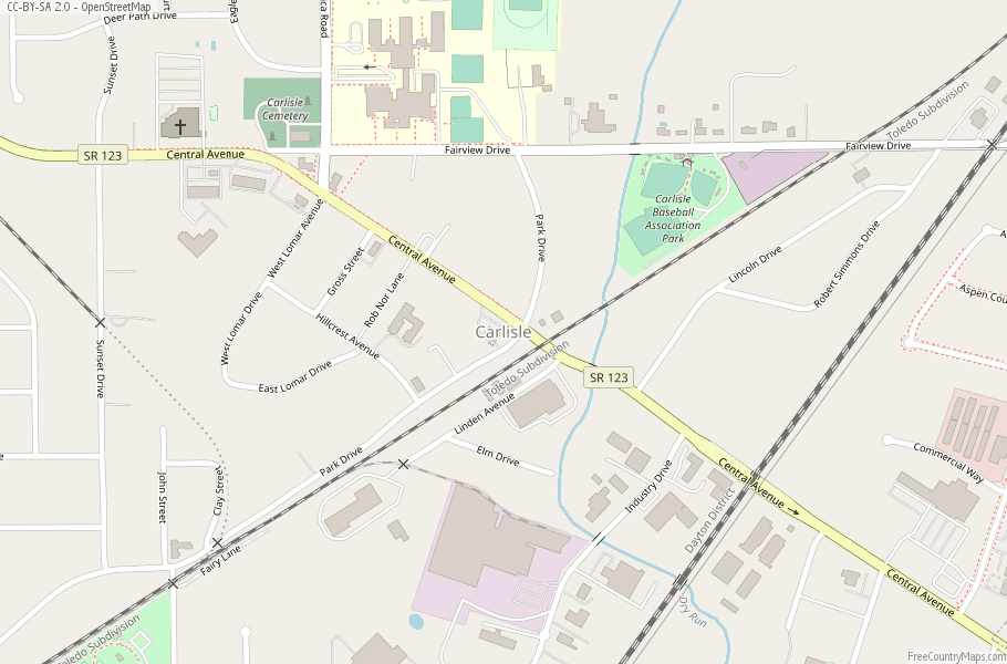 Carlisle Map United States Latitude & Longitude: Free Maps