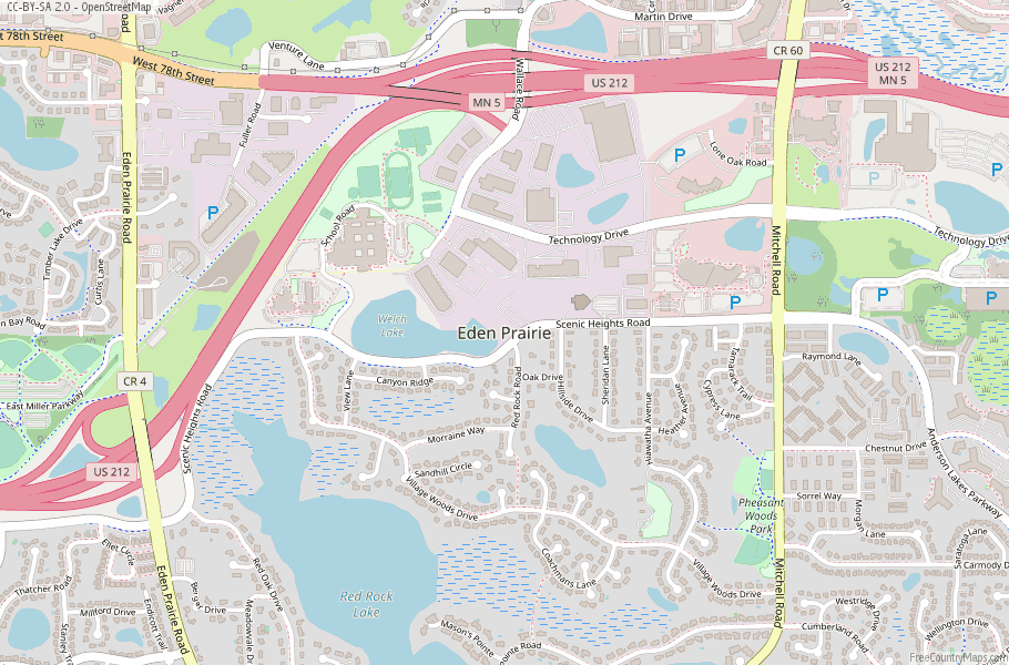 Eden Prairie Map United States Latitude & Longitude: Free Maps