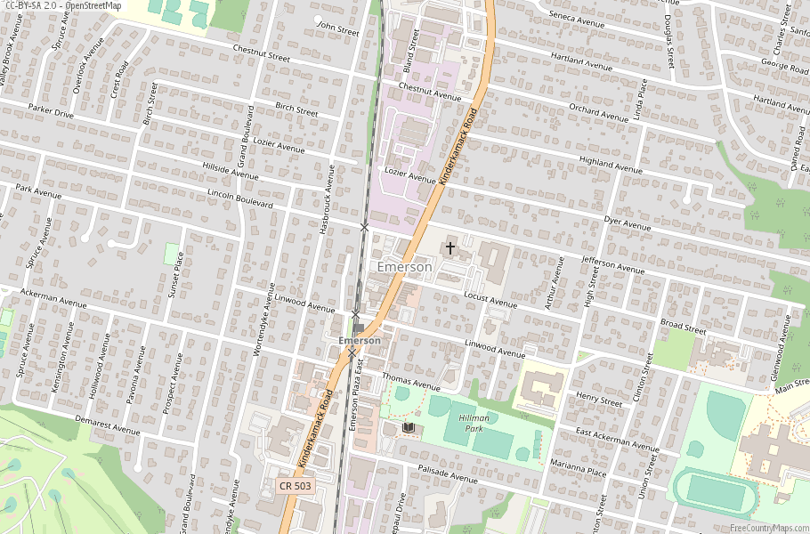 Emerson Map United States Latitude & Longitude: Free Maps