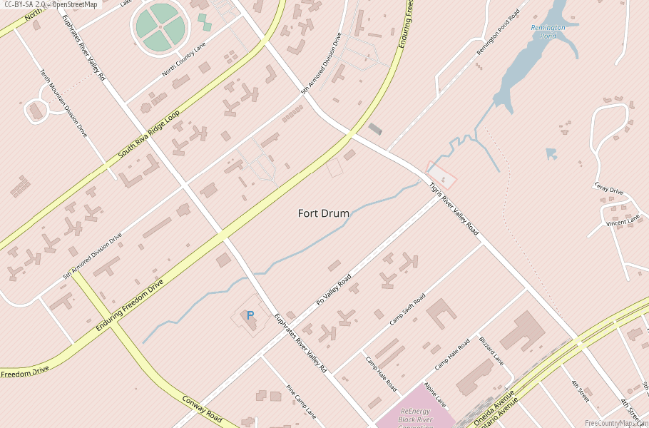 Fort Drum Map United States Latitude & Longitude: Free Maps