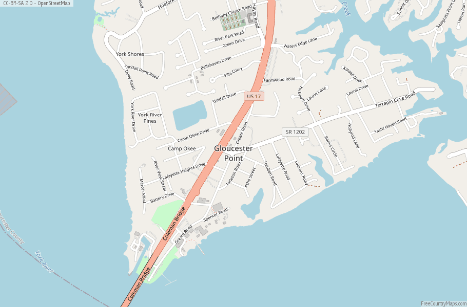 Gloucester Point Map United States Latitude & Longitude: Free Maps