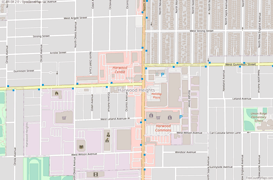 Harwood Heights Map United States Latitude & Longitude: Free Maps