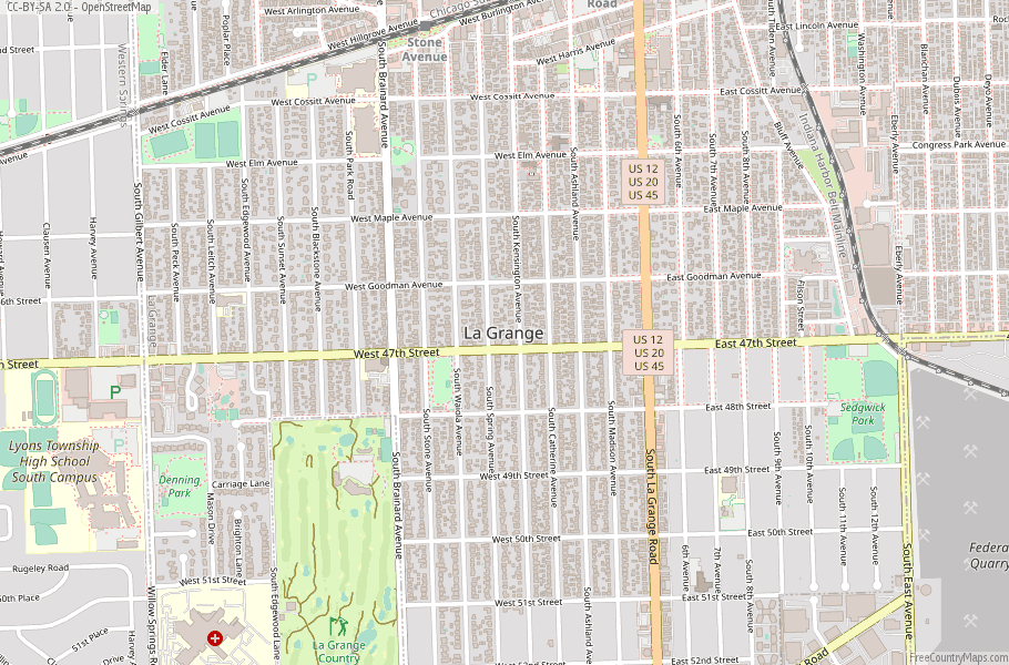 La Grange Map United States Latitude & Longitude: Free Maps