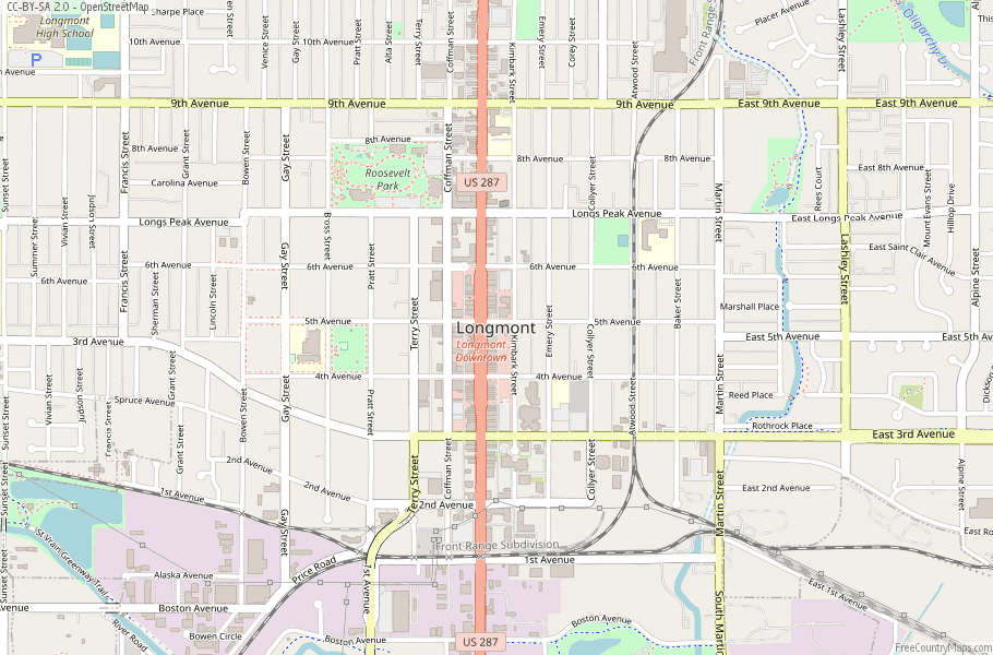 Longmont Map United States Latitude & Longitude: Free Maps