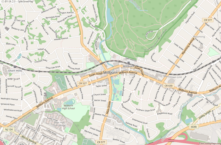 Millburn Map