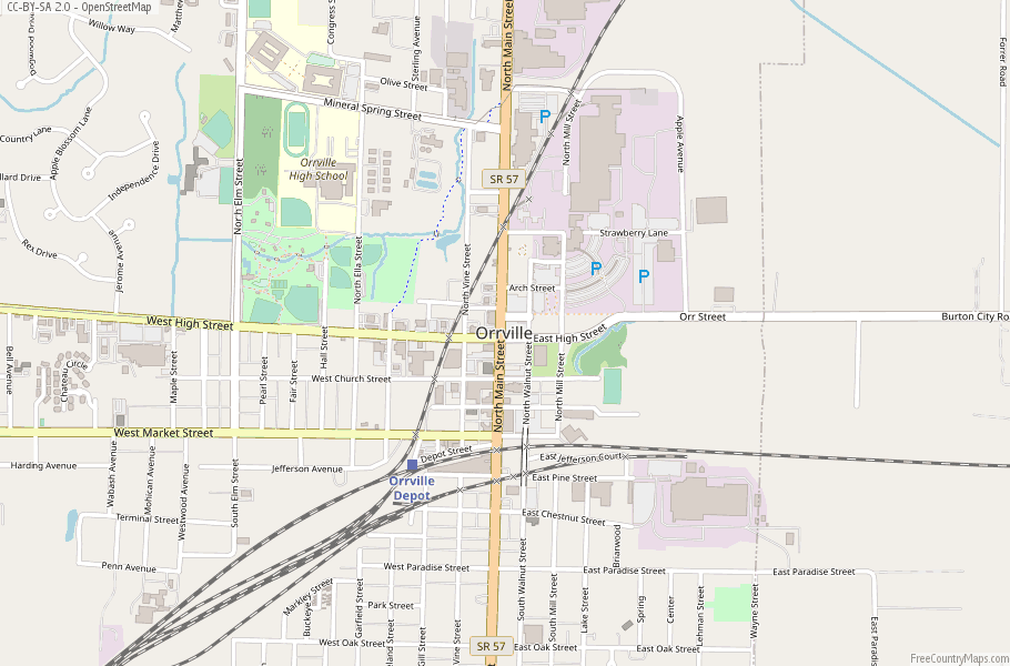 Orrville Map United States Latitude Longitude Free Maps   Orrville Map United States 154286133 