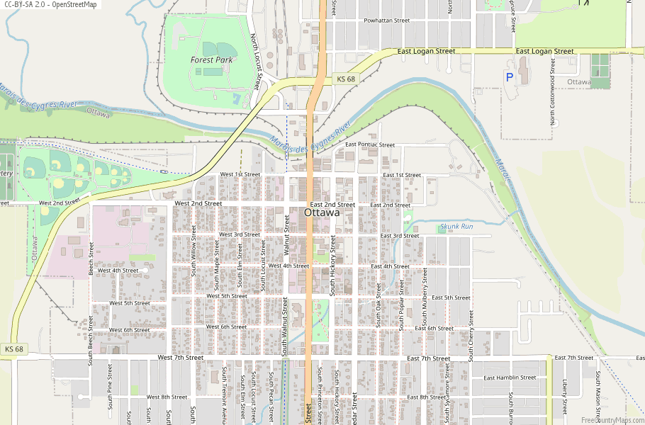 Ottawa Map United States Latitude & Longitude: Free Maps