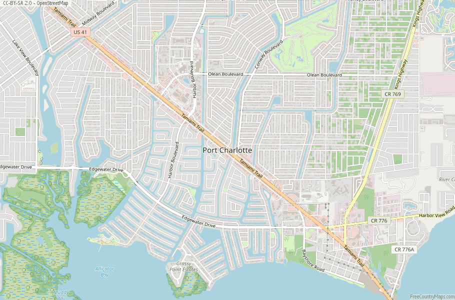 Port Charlotte Map United States Latitude & Longitude: Free Maps