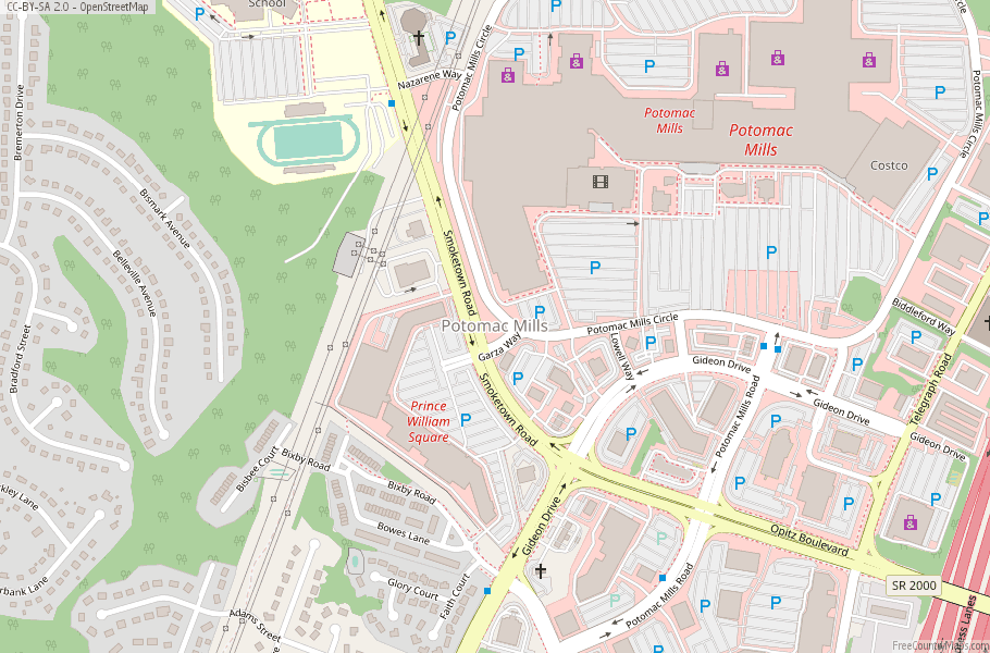 Potomac Mills Map United States Latitude Longitude Free Maps   Potomac Mills Map United States 3688454242 