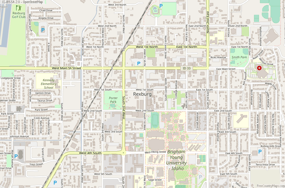 Rexburg Map United States Latitude & Longitude: Free Maps