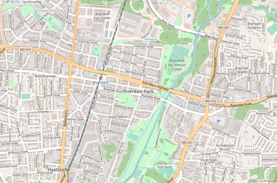 Riverdale Park Map United States Latitude & Longitude: Free Maps