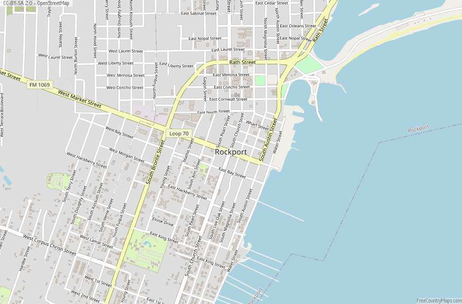Rockport Map United States Latitude & Longitude: Free Maps