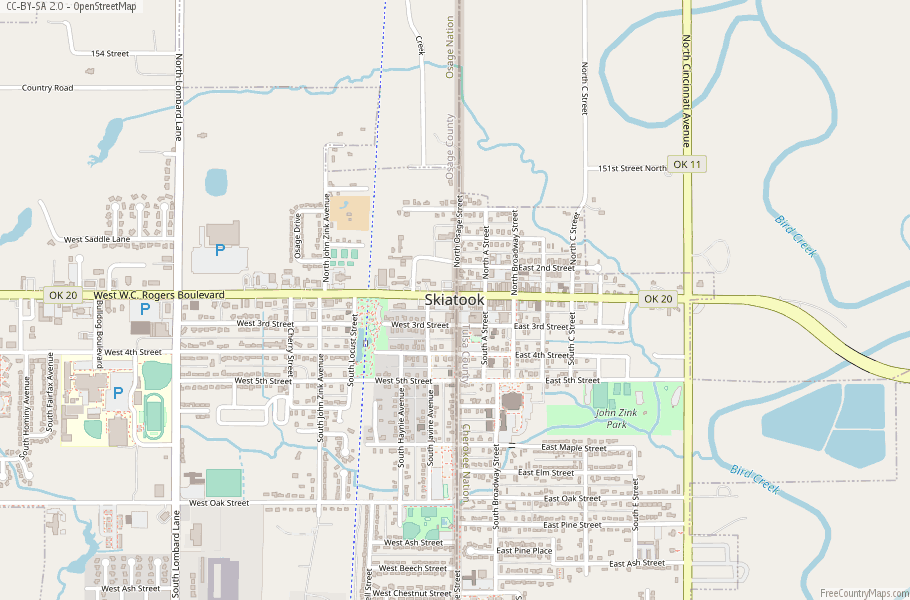 Skiatook Map United States Latitude & Longitude: Free Maps