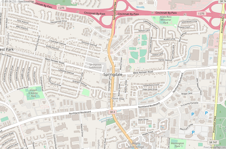 Springdale Map United States Latitude & Longitude: Free Maps