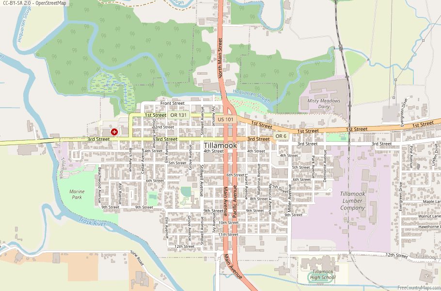 Tillamook Tribe Map