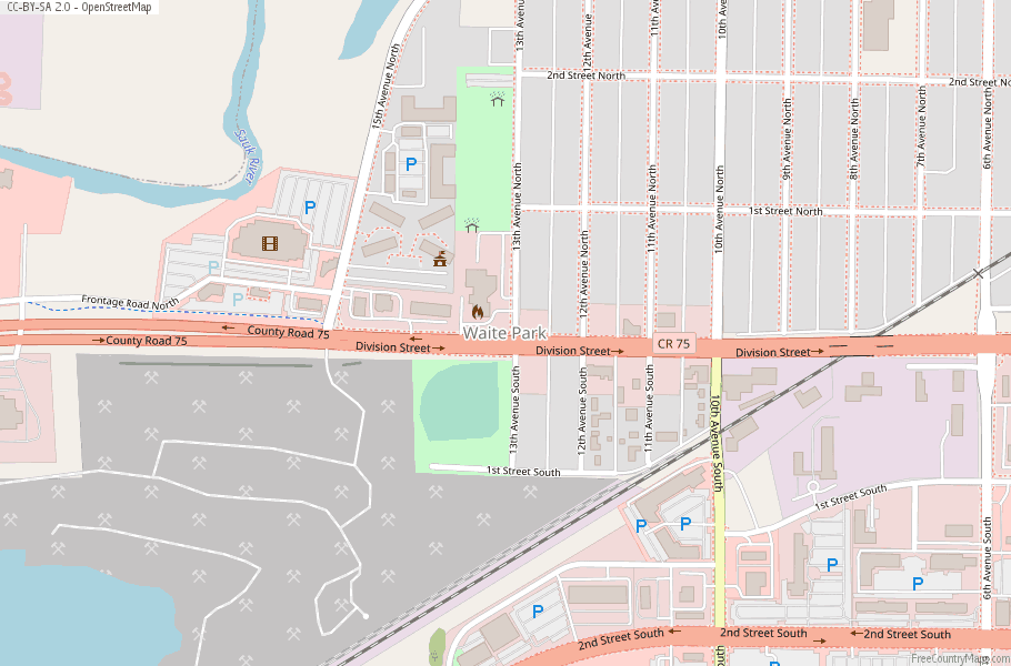 Waite Park Map United States Latitude & Longitude: Free Maps