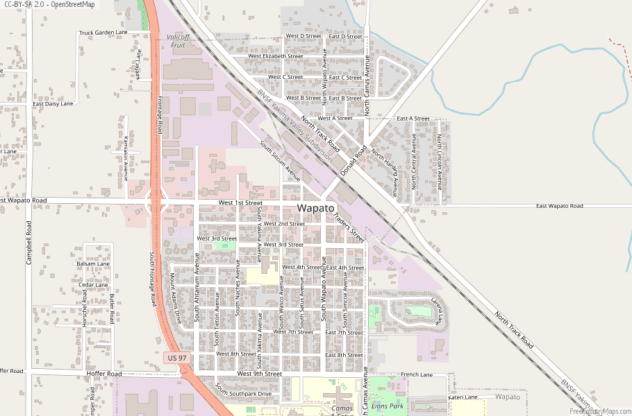 Wapato Map United States Latitude & Longitude: Free Maps