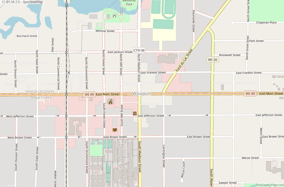 Waupun Map United States Latitude & Longitude: Free Maps