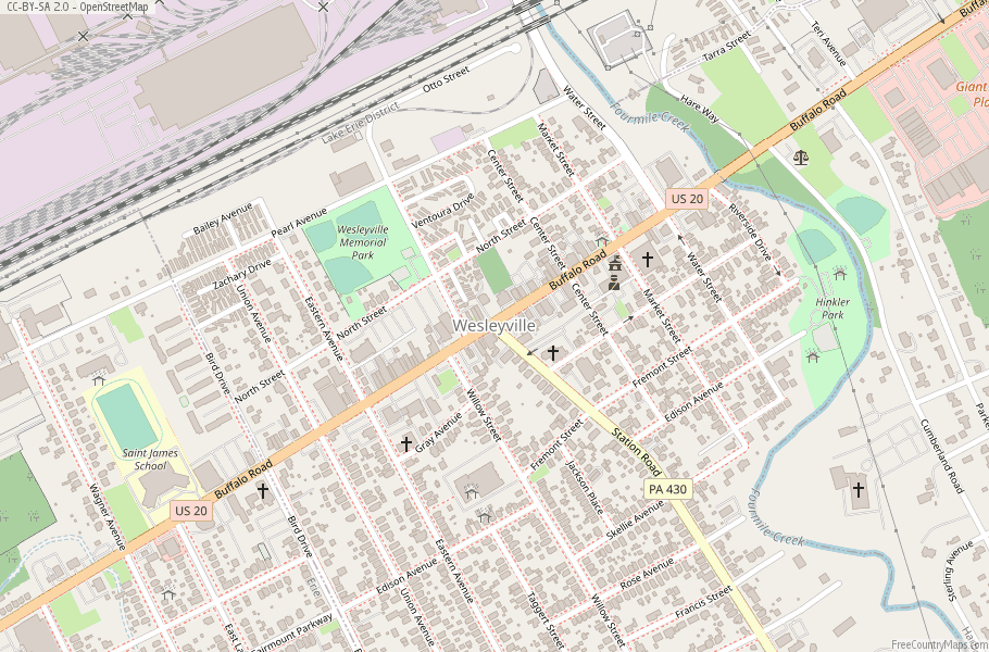 Wesleyville Map United States Latitude & Longitude Free Maps