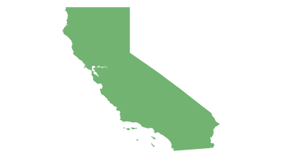 Blank Map of California USA Blank Maps