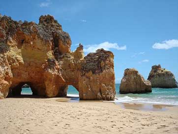 Portugal Rocks Sea Algarve Picture