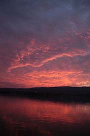 Sunset Water River Danube Picture